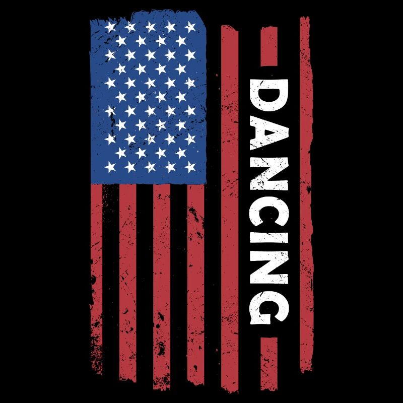 Dancer Us Flag Dancing