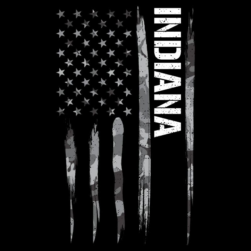 Indiana - American Flag