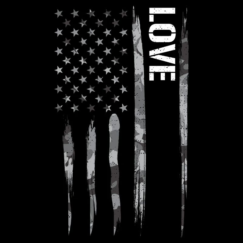 Amour - Drapeau américain