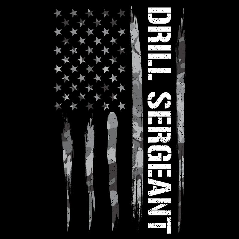 Sergent instructeur - Drapeau américain