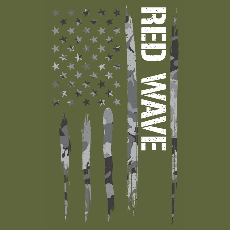 Red Wave - Drapeau américain