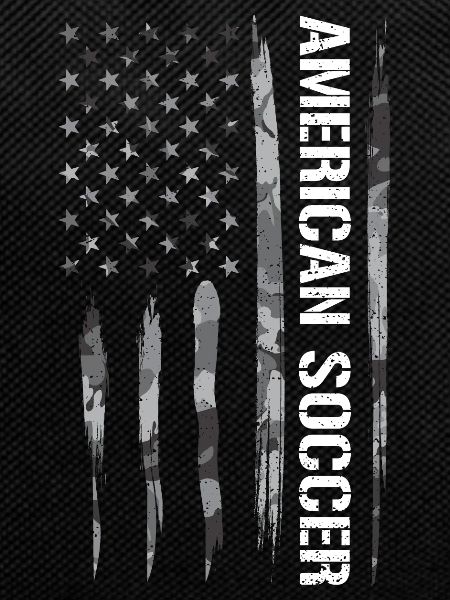 American Soccer - American Flag