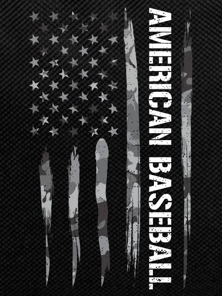 American Baseball - American Flag