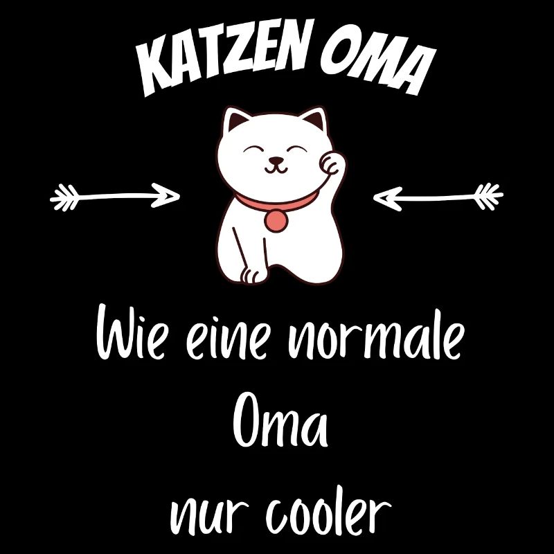 Katzen Oma Geschenkidee Rentner Katze