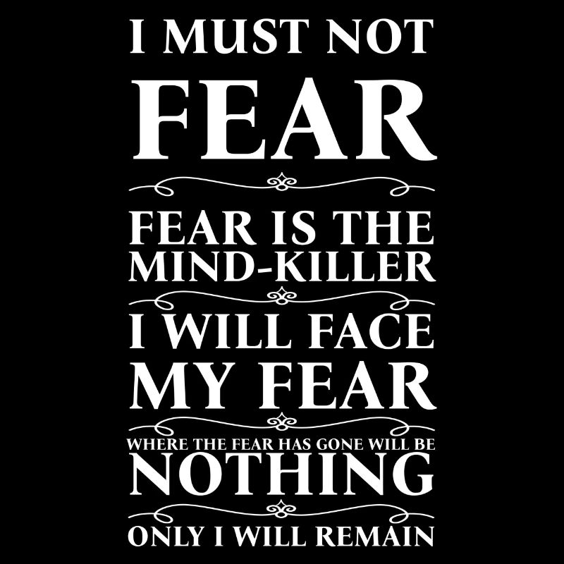 I must not fear!