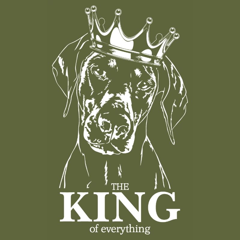 Dobermann King of everything Hundespruch Wilsigns