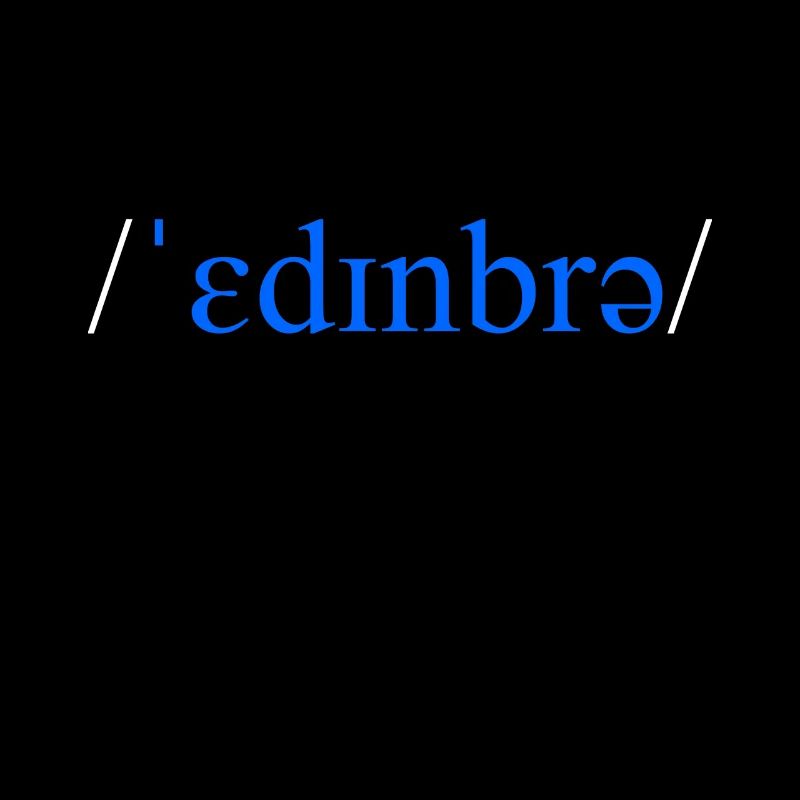 Edinburgh Scotland phonetic t-shirt
