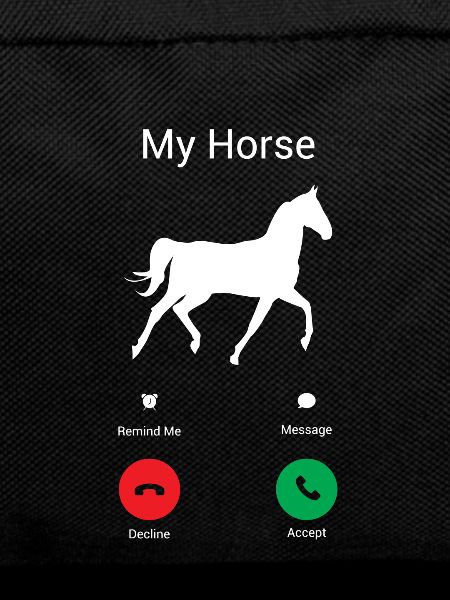 My horse is calling