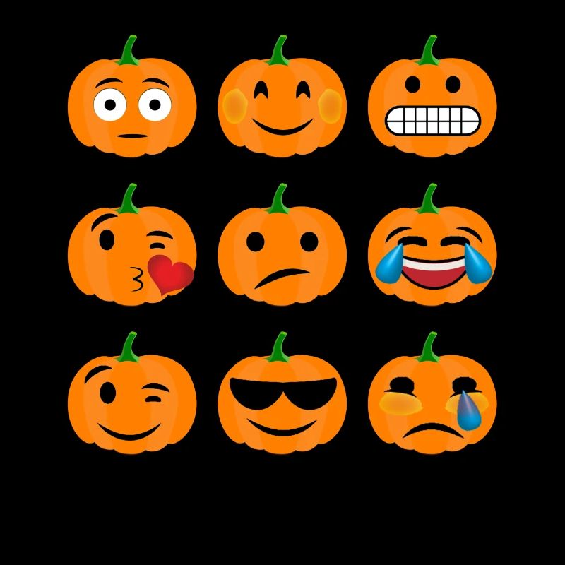 Pumpkin Emoji Faces