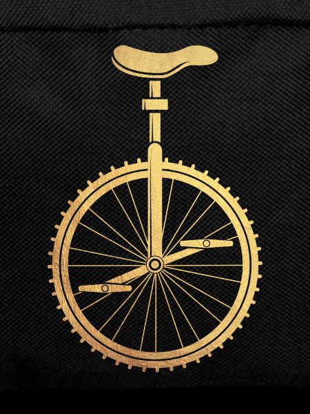 Gold unicycle