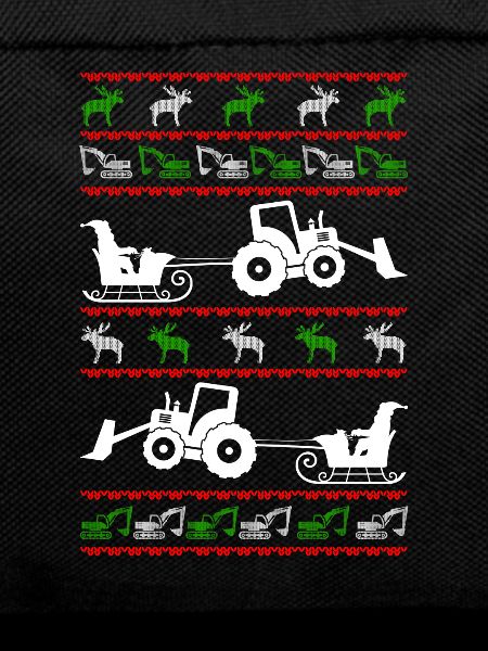 excavator ugly christmas