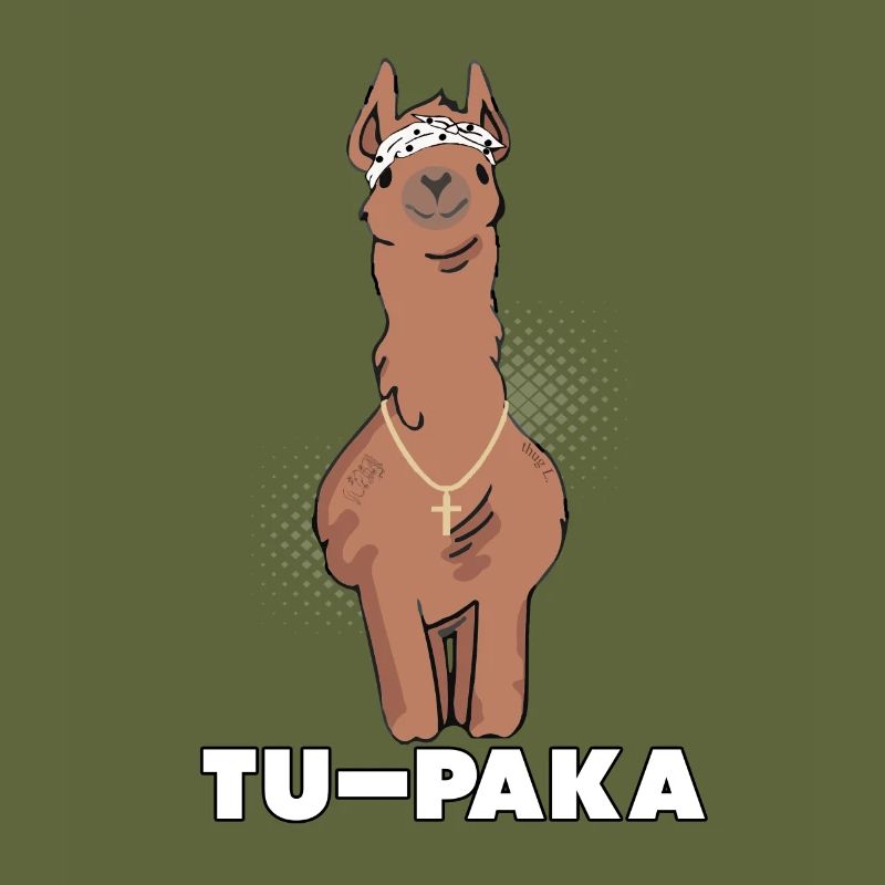 Funny Lama Alpaca Comic Animal Trend - Gift