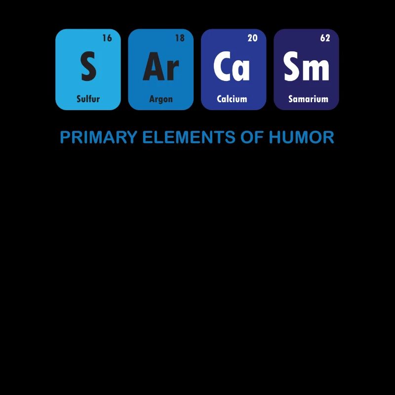 Funny - Sarkasmus - Element - Blau - Lustig - Cool