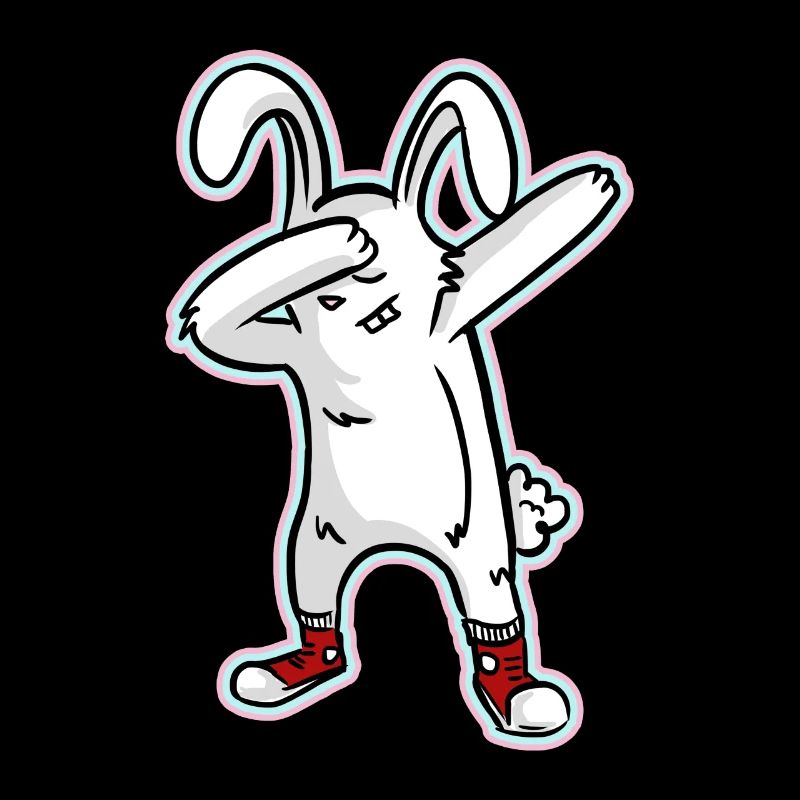 Tamponnant Easter Bunny - Let Dab pour Pâques!
