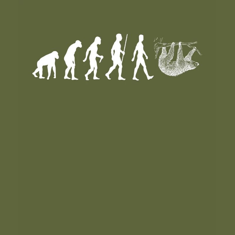 Faultier Evolution Mädchen Kawaii Geschenk Tiere