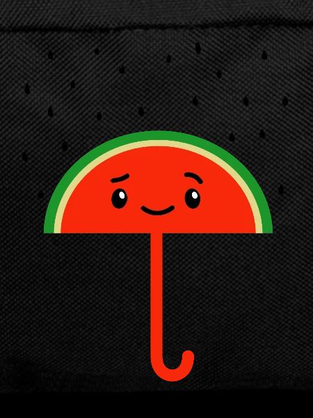 Raining Watermelon Seeds And Umbrella
