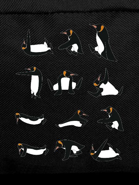 Penguins doing Yoga