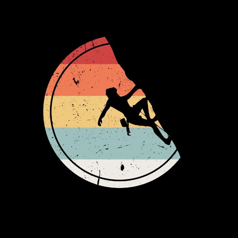 Klettern - Vintage Retro Bouldern Geschenk