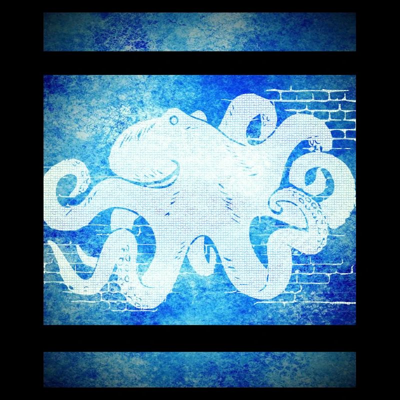 Octopus bleu