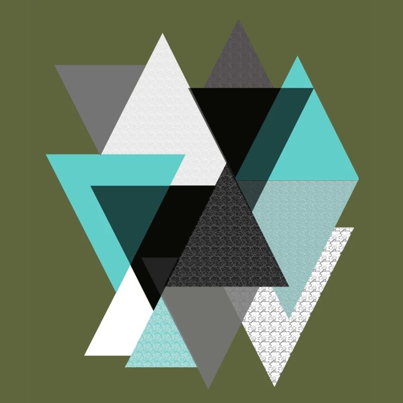 Triangles turquoise