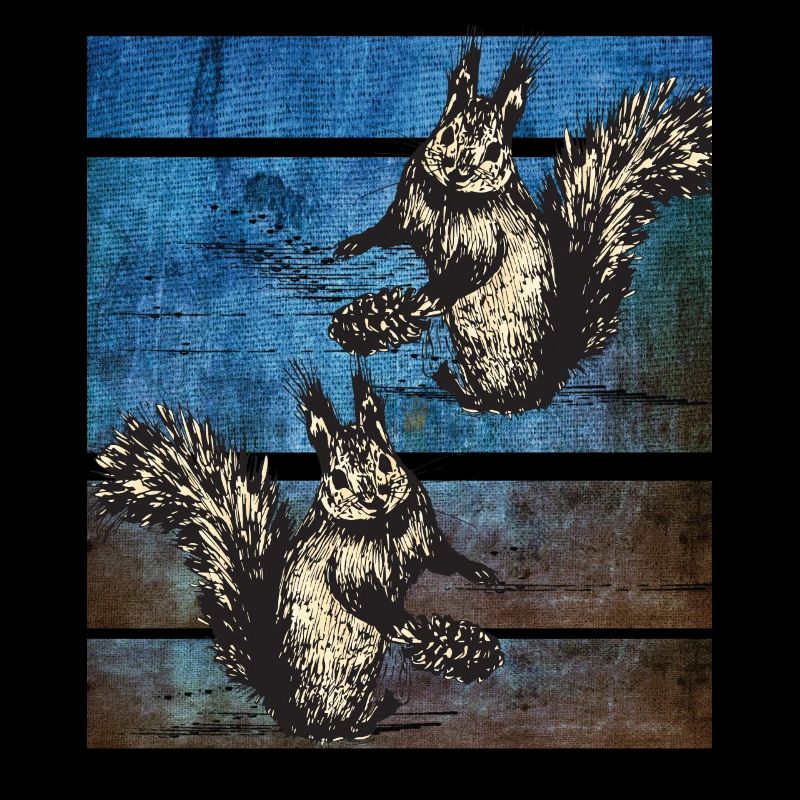 Eichhörnchen Retro