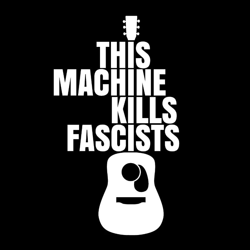 Cette machine tue la chemise de guitare de cadeau de fascistes