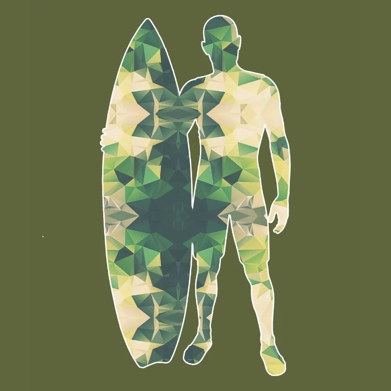 Polygon Surfer green