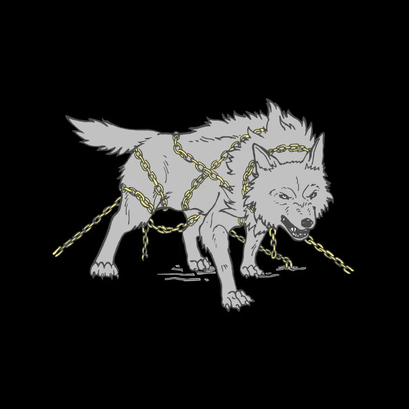 Wolf in chains