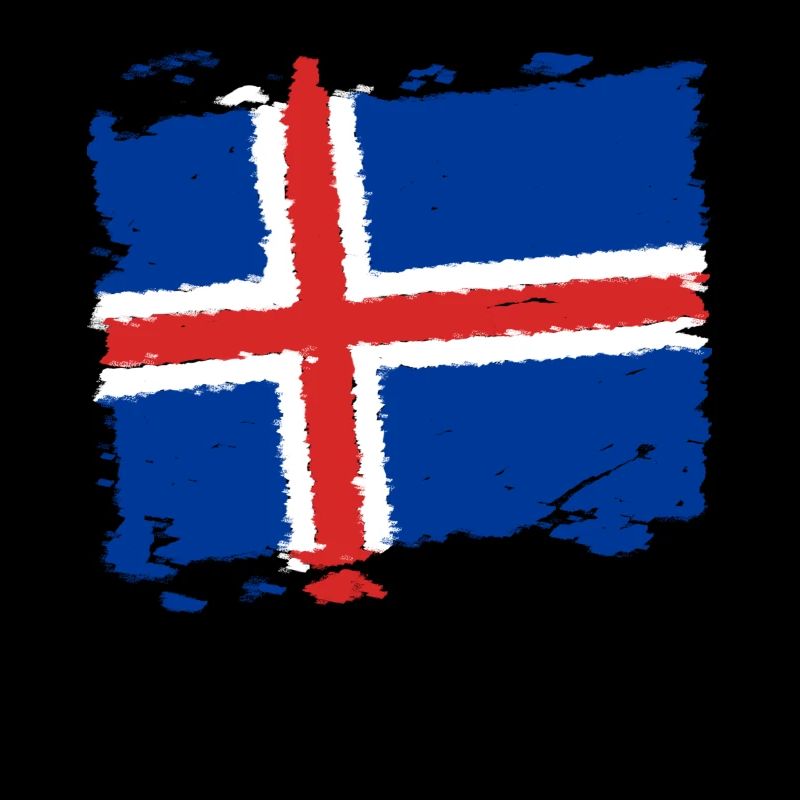 Ísland merkja - drapeau de l'Islande - drapeau de l'Islande