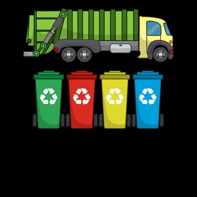Garbage Truck For Garbage Disposal Recycling I Gift Idea