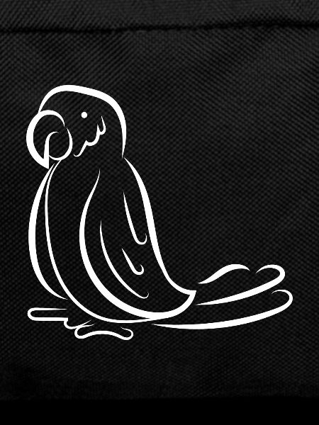 Parrot budgie parakeet silhouette gift