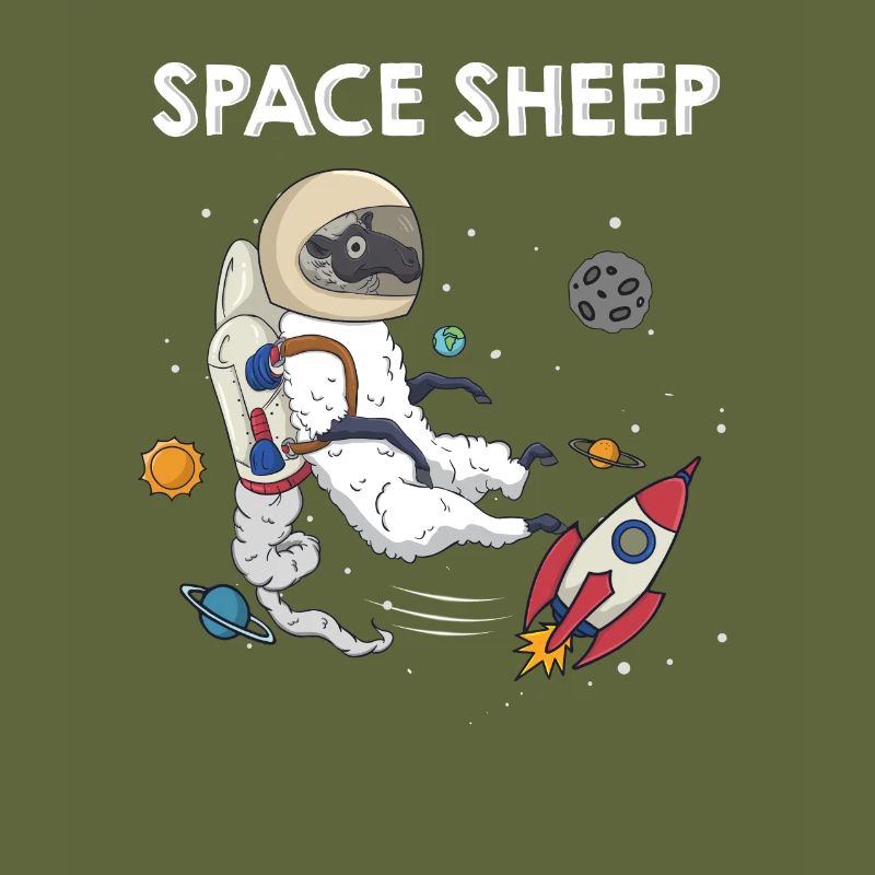 Space Sheep Awesome Astronaut Galaxy Explorer