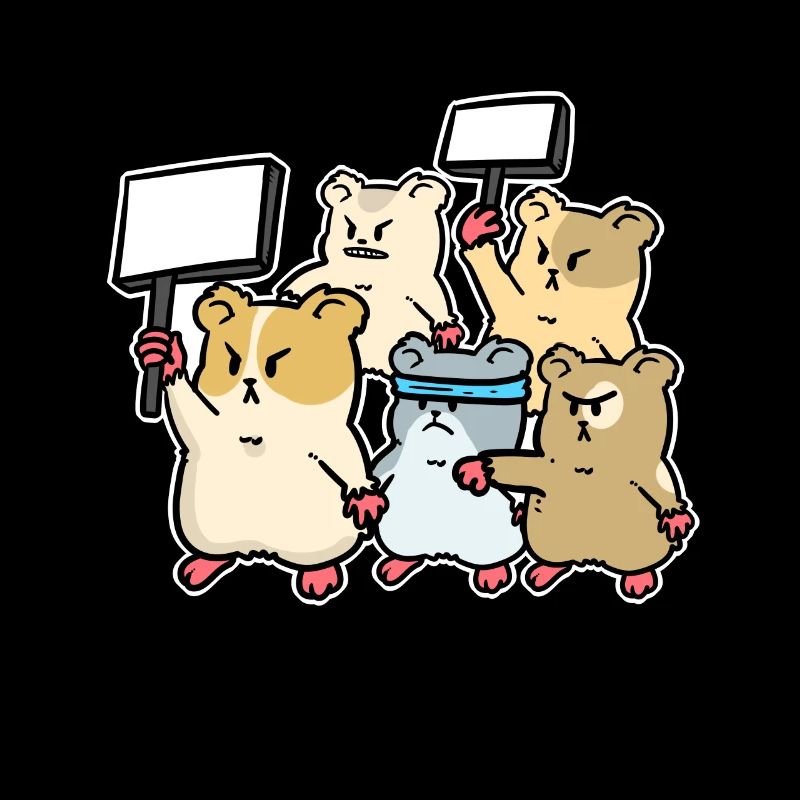 Hamster Protest Aufstand Demonstration Demo