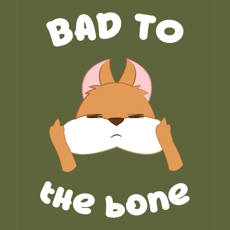 Eichhörnchen - Bad Ass - Eichkätzchen - Geschenk