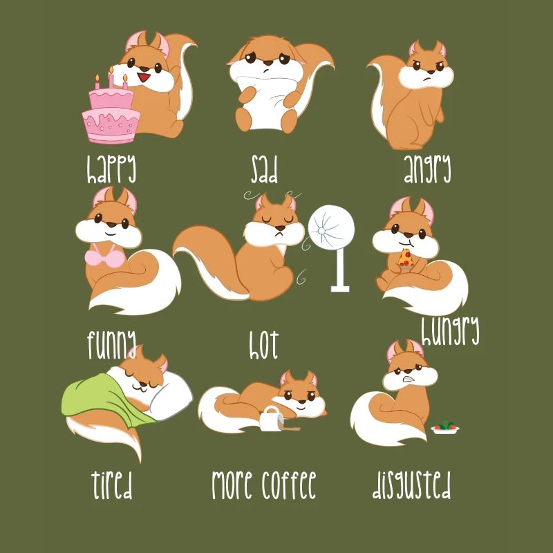 Squirrel - emotions - squirrel - gift
