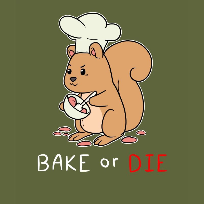 Süßes Backen Bäcker Konditor Eichhörnchen Geschenk