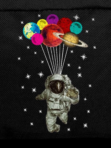 Astronaut with balloons