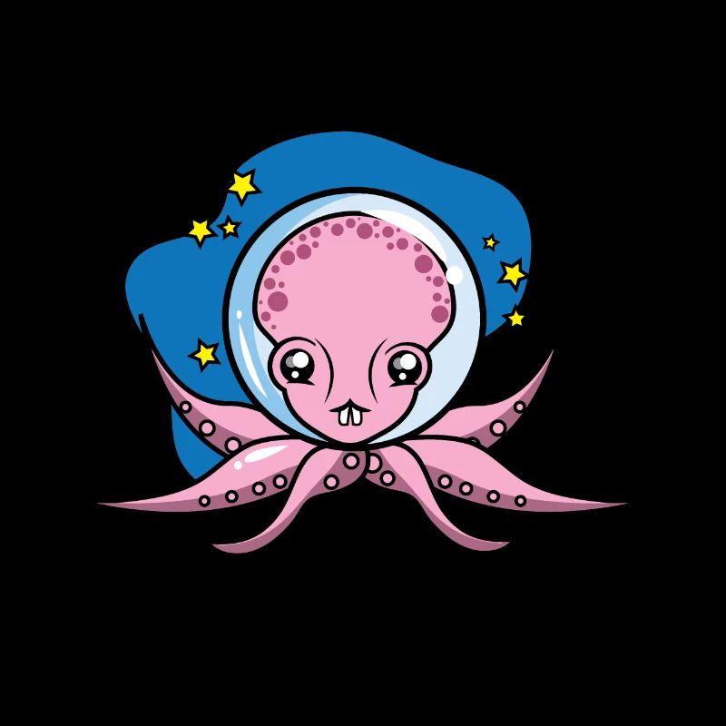 Space Astronaut Octopus