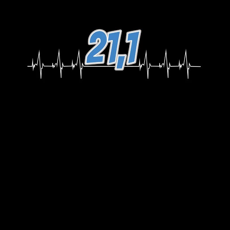 Half Marathon 21.1 Heartbeat Runner Gift Runner
