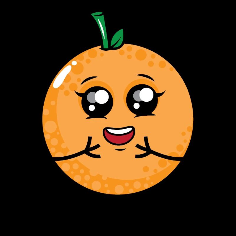 Cute fruit orange cartoon
