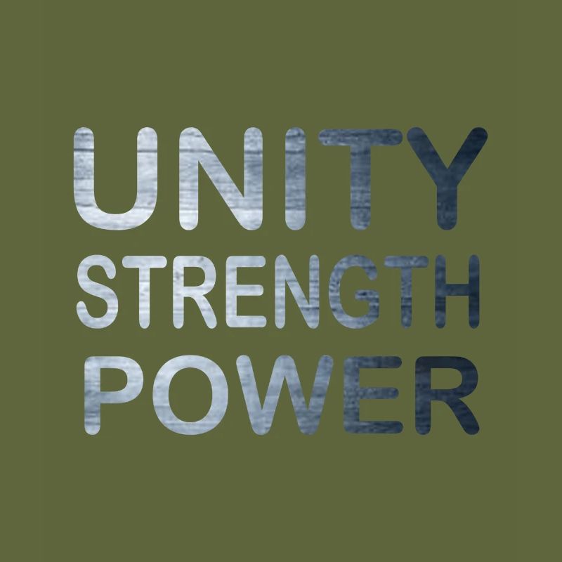 Coole & awesome Unity Tshirt Design Unity Stärke