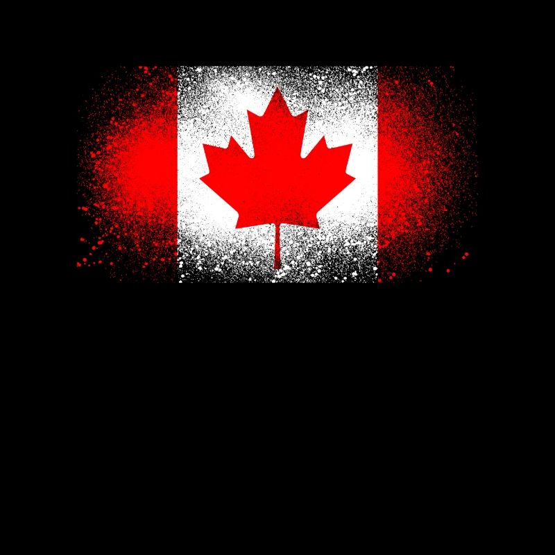 Drapeau Canada Grunge Cadeau Québec Canadien