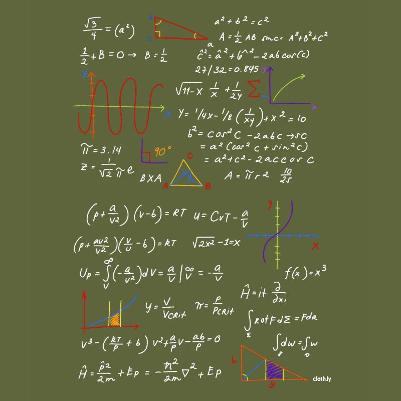 Math teacher formulas math physics