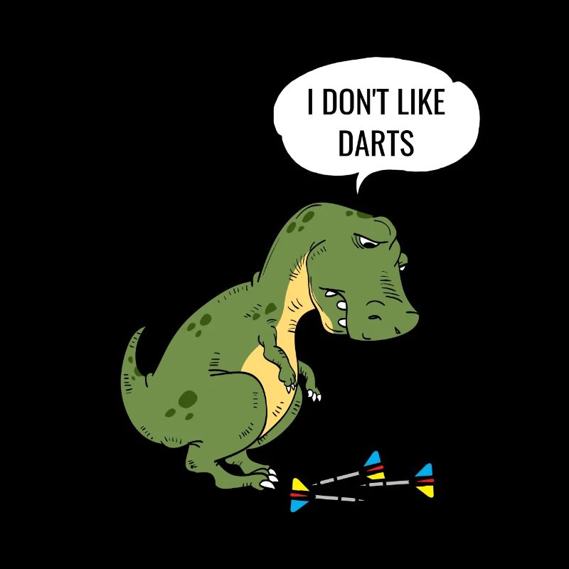 Darts T-Rex Dinosaur Dartboard Pun