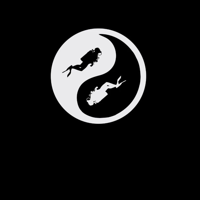 Plongée sous-marine Ying et Yang Diver Diving Underwater