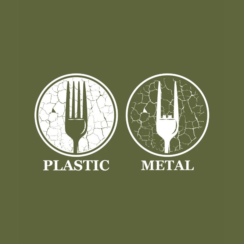 Fork plastic metal fork fork hand joke gift