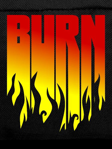 BURN - Black Flames - Flame
