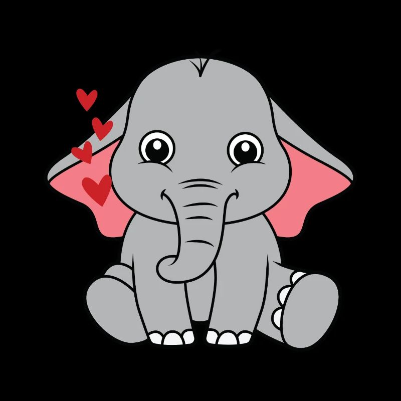 petit éléphant doux bébé
