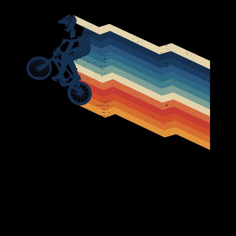 Vintage Zig Zag stries BMX en difficulté