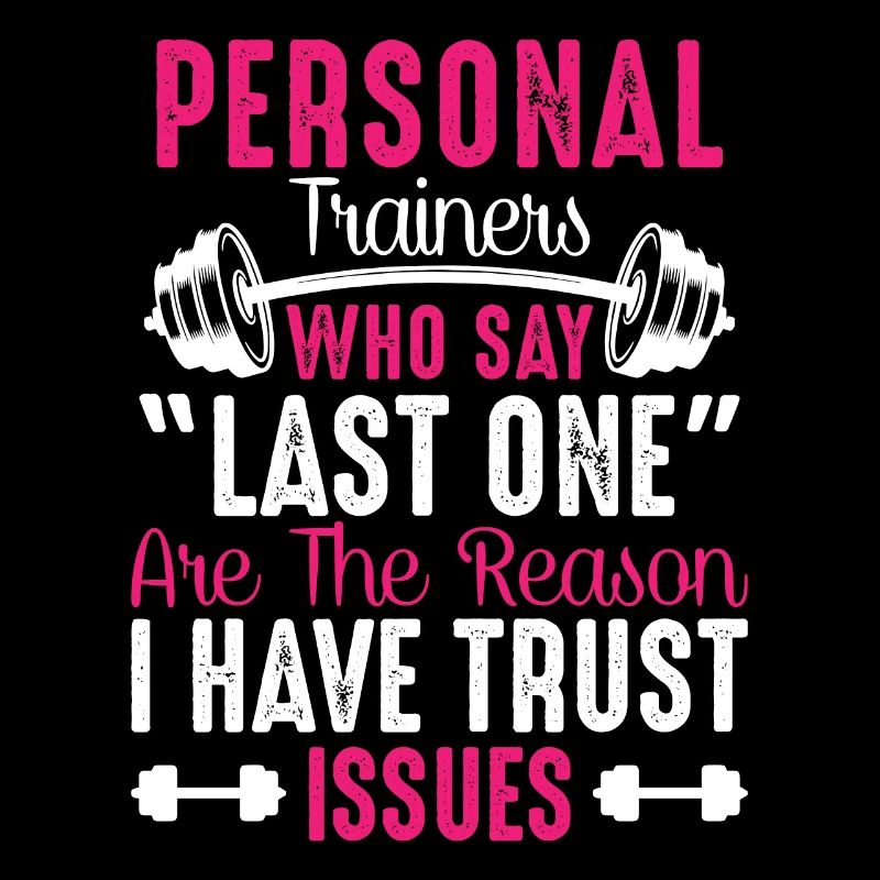 Funny gym trainers trust workout